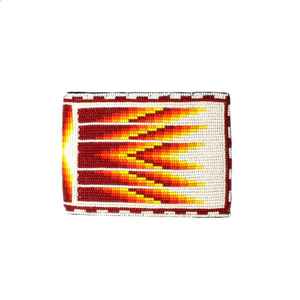 Hot Selling Azetec <b>Beaded</b> Leather Men's Wallets Vintage Style Slim <b>PVC</b> Best Zipper Short Geometric Indian Design High Demand - Product Image 4