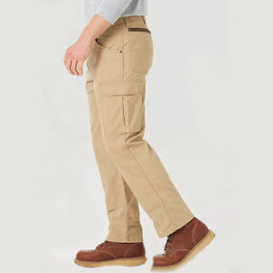 Prix bas Pantalon cargo 100% coton pour hommes Six poches Conception de logo personnalisée Multi poches de haute qualité Pantalon d'extérieur - Product Image 3