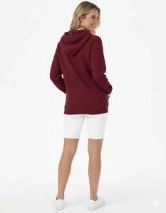 Women Oversized <b>Long</b> <b>Hoodie</b> Casual Relaxed Fit Velour Front Logo Cozy Winter Streetwear - Product Image 2