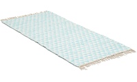Nordic Style Quaste Baumwolle Chindi Rag Teppich Streifen Muster Hand gewebter Teppich Wasch barer Baumwoll teppich für Halle Wohnzimmer Küche Be