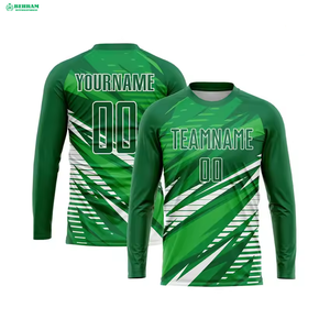 Ropa Deportiva 100% Poliéster Transpirable Ecológica de Secado Rápido con Diseño Sublimado Personalizado, Cuello en V, Corte Atlético, Manga Corta, para Fútbol - Product Image 2