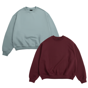 เสื้อสเวตเตอร์คอกลมแบบสวมศีรษะสำหรับผู้ชายและผู้หญิงผ้าฝ้ายเนื้อนุ่มเสื้อมีฮู้ดและสเวตเชิ้ตสีน้ำตาลล้วนแบบกำหนดเอง - Product Image 1