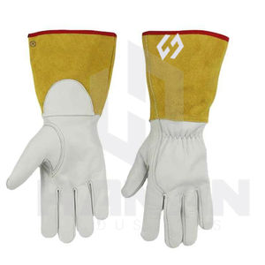 Venta caliente de fábrica Heavy Cow Split Cowhide Welder Work Construcción Soldadura Guantes de seguridad a precio barato - Product Image 5