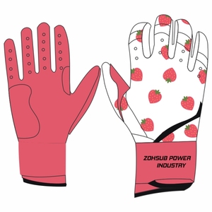 Gants de frappe de baseball personnalisés de haute qualité en gros meilleure qualité en cuir Protection des mains Techniques imprimées personnalisées raisonnables - Product Image 4