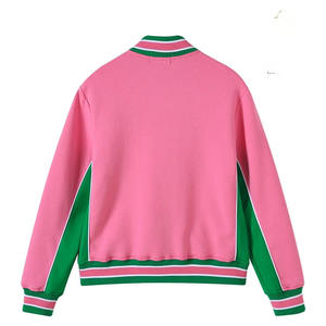 Survêtement d'hiver professionnel de haute qualité en gros, sur mesure, taille plus, uni, rose, vert, tenue unisexe 2 pièces, doublure en polaire - Product Image 2