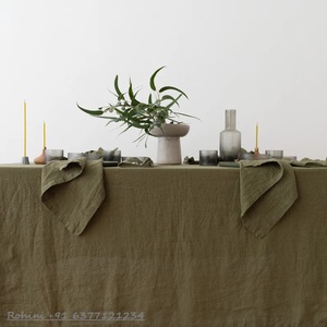 Serviettes en lin, serviettes en lin lavées à la pierre personnalisées, 100% lin, couleur et taille personnalisées, nappes pour mariages - Product Image 3