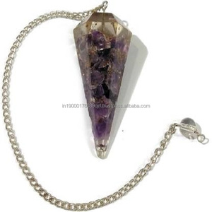 Cornaline rouge pierres de cristal naturel puces de guérison orgonite orgonite à facettes pendule de radiesthésie à vendre - Product Image 5