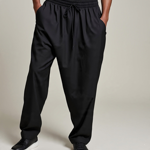 Pijama de pantalón de verano para hombre, ligero, para correr, ropa deportiva, pantalón con cordón alto, pijama para hombre - Product Image 2