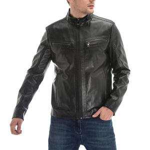 เสื้อแจ็คเก็ตหนังผู้ชายทรงทันสมัย แบรนด์ MAXFIT APPAREL คอตั้ง ตัดเย็บตามสั่ง ระบายอากาศได้ดี แห้งเร็ว กระดุมแบบปกปิด สวมใส่สบาย เหมาะสำหรับฤดูหนาว - Product Image 6