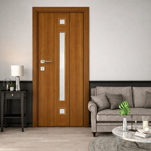 PVC Waterproof Door Fire Resistant Anti Termite Interior Door for <b>Bathroom</b> Bedroom Kitchen Home Hotel OEM Supply - Product Image 1