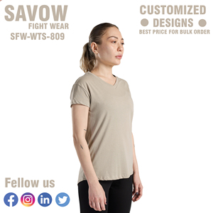 T-shirts pour femmes T-shirts décontractés en coton mélangé à manches courtes Tee Soft Round Neck Solid Color Summer Tops Comfortable Basic Daily Wear Shirt - Product Image 3