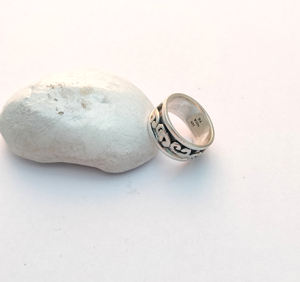 Minimalistic 925 Sterling Silver <b>Plain</b> Handcrafted <b>Rings</b> Fashionable Jewelry for Women Cute Girls for Weddings Parties Wholesale - Product Image 2