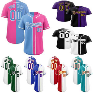 Nouveauté, maillot de baseball personnalisé avec nom imprimé, logo personnalisé, polyester respirant à séchage rapide, vêtements de sport unisexe - Product Image 1