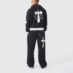 Chándal de Hombre de Primera Calidad, 400+ GSM, Algodón y Poliéster, Estampado Completo, Logotipo Personalizado, Bordado en Relieve, Chándal Cálido para Hombre - Product Image 4