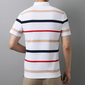 เสื้อโปโลธุรกิจไฮเอนด์ลำลองสำหรับผู้ชายใส่ในฤดูร้อนเสื้อยืดแขนสั้นผ้าไอซ์ซิลค์แห้งเร็วผ้าคอตตอนแท้ - Product Image 6