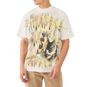 T-shirts personnalisés pour hommes en coton à manches courtes col rond uni décontracté été mode en vrac vente en gros vêtements de rue vêtements à la mode - Product Image 1