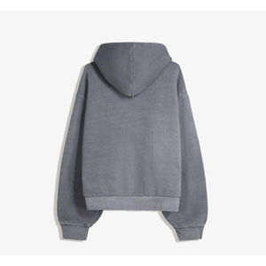 เสื้อฮู้ดผ้าฝ้ายโอเวอร์ไซส์ผ้าโอเวอร์ไซส์ผ้าโอเวอร์ไซส์ผ้ามีซิปผลิตจากโรงงานผลิตตามสั่ง - Product Image 6