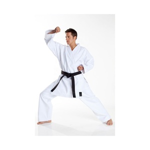 Uniformes de Karate para Hombre de Color Sólido, Alta Calidad, 100% Algodón, Elasticidad Ajustable, Transpirable, Ropa de Artes Marciales OEM, Más Vendidos - Product Image 1