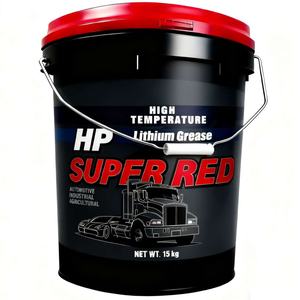 Grasa compuesta de litio HP de larga duración y súper roja para <span class=keywords><strong>camiones</strong></span> y coches de servicio pesado de alta temperatura y velocidad al por mayor OEM - Product Image 1