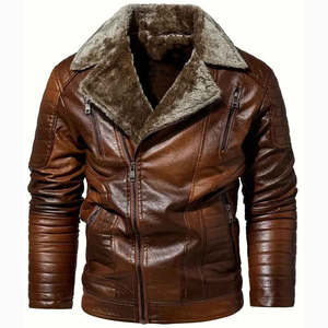 Chaqueta de Cuero Personalizada Nueva y Elegante, 100% Cuero Genuino para Invierno, Chaqueta de Cuero de Moda con la Mejor Calidad de Material - Product Image 1