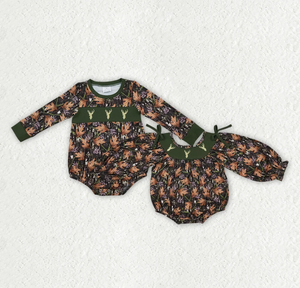 Ropa de Caza para Niños, Mono de Manga Larga con Estampado de Hojas Verdes y Ciervos - Product Image 6