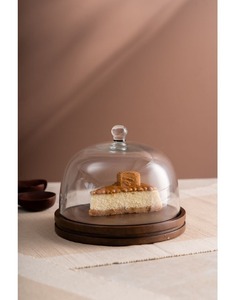 Support à gâteau plat en bois - Product Image 1