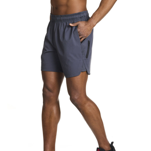 Men's Summer New Style Sports Gym <b>Shorts</b> Quick Dry Polyester Athletic Training Outdoor Running <b>Shorts</b> <b>Zipper</b> <b>Pocket</b> Solid - Product Image 1