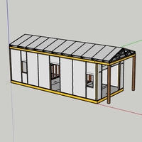 Maison préfabriquée modulaire en SIPs à assemblage rapide, facile à installer, pour petit jardin, cour, vie de plein air, bricolage