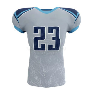 Maillot de football américain personnalisé en gros avec manches courtes et option grande taille – Design homme de haute qualité - Product Image 1