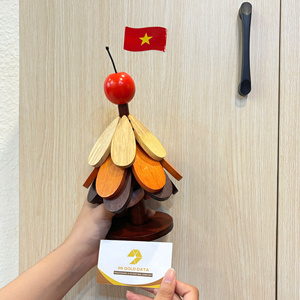 Wooden Tree <b>Coaster</b> Natural Acacia Cup Trivet For Hot Dish Table Use Vietnam By 99 <b>Gold</b> Data - Ms Violet - Product Image 1