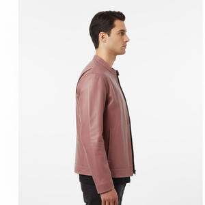 แจ็กเก็ตขี่มอเตอร์ไซค์หนังแกะระดับพรีเมียมสำหรับผู้ชายเสื้อแจ๊กเก็ตแบบมีสไตล์ผลิตตามสั่ง - Product Image 3