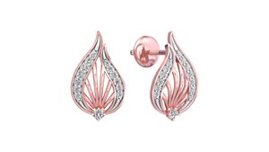 Bijoux en diamant de fête romantique or 14k et diamant cultivé en laboratoire et diamant naturel pour les femmes - Product Image 2