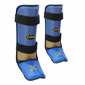 Protège-tibias réglable en cuir PU personnalisé Xtreme Boxing, protection pour les jambes MMA, fermeture à boucle et crochet pour adultes, protection de boxe Muay - Product Image 3