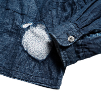 Fabricant de vestes sur mesure, veste de travail vintage en patchwork vieilli pour hommes