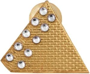 เข็มกลัดติดเสื้อ Shriners – ดีไซน์รูปทรงปิรามิดเคลือบทอง พร้อมวัสดุโลหะคุณภาพสูง ประเภทโลหะสีทอง ทำจากทองเหลือง - Product Image 1