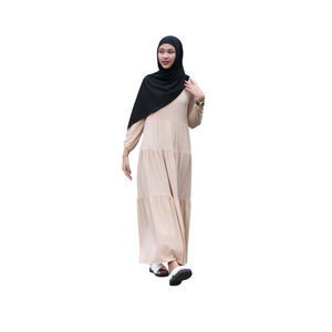 Vestido de mujer de estilo modesto Zevanya, tela de crepé duradera de alta calidad, manga larga, sensación de mano suave, diseño étnico musulmán - Product Image 6