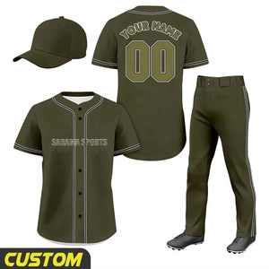 Uniforme de Béisbol de Equipo, Colores Personalizados, Logotipo por Sublimación, Precio al por Mayor, Conjunto de Uniforme de Béisbol Duradero - Product Image 1