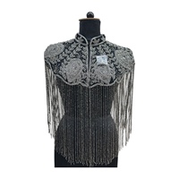 Cape en sequins perlés 2025, tissu 100% coton, meilleur prix, produit en dentelle d'Inde