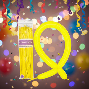 Globos de Látex 260 Amarillos Paquete de 50 Unidades Para Decoración - Product Image 2