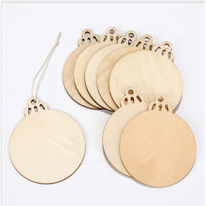 ลูกบอลไม้ลายคริสต์มาสพร้อมการพิมพ์ด้วยแสงยูวี - Product Image 1
