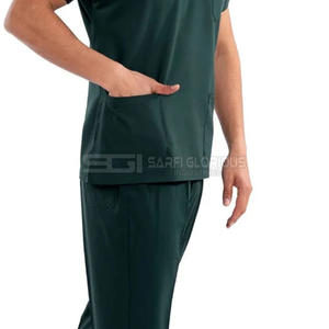 Uniforme Médico para Hombre, Ligero, Conjunto de Uniforme Médico con Cuello Alto, Manga Corta, Transpirable, Cómodo, en Oferta - Product Image 5