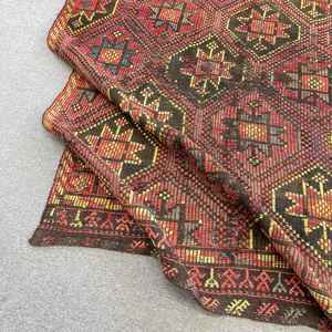 Alfombra de 5.3x10 pies, Alfombra Vintage Grande, Alfombra Oriental Roja - Product Image 4