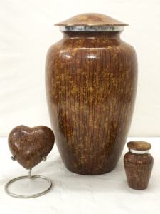 Urne funéraire personnalisable en aluminium blanc nacré de style européen, écologique, avec sac en velours - Product Image 6