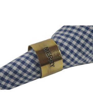 Anneaux de serviette de finition dorés motifs ronds gravés porte-mouchoirs meilleure qualité pour la décoration de table de restaurants de fête de mariage - Product Image 4