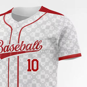 Best Selling Unique Designs Custom Baseball Jersey <b>Make</b> <b>Your</b> <b>Own</b> Design Baseball Jersey In Wholesale - Product Image 6