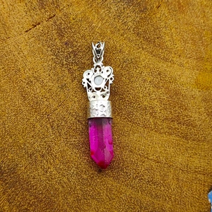 จี้925ประดับทำจากเงินแท้จี้ลวดลายเป็นเส้นประดับมุกอินเดียจี้เสน่ห์ของอินเดียเครื่องประดับเงินอันโอชะ - Product Image 3