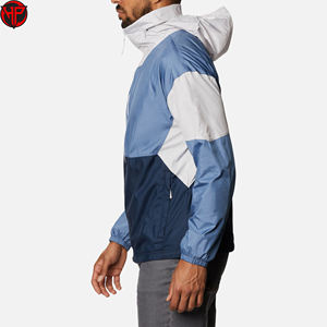 Chaqueta cortavientos personalizada para hombre, diseño de cuello con capucha de invierno de lona de alta calidad para senderismo al aire libre, chaquetas impermeables informales - Product Image 4