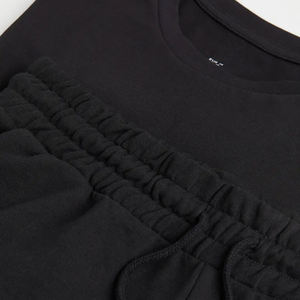 เสื้อลำลองสำหรับผู้ชายชุดสั้นผ้าฝ้าย100% ระบายอากาศกางเกงขาสั้นผ้าตาข่ายโลโก้ - Product Image 4