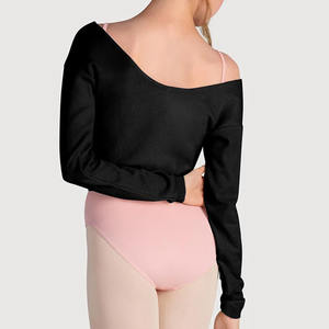 Filles manches longues compétition Performance gymnastique rythmique justaucorps broderie strass finition métallisée vêtements - Product Image 2