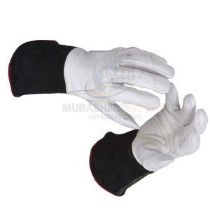 Nouveauté, gants de soudage de haute qualité, en cuir de vache et doublure en polaire, protection contre les éclaboussures de métal fondu, design personnalisable pour adultes - Product Image 2